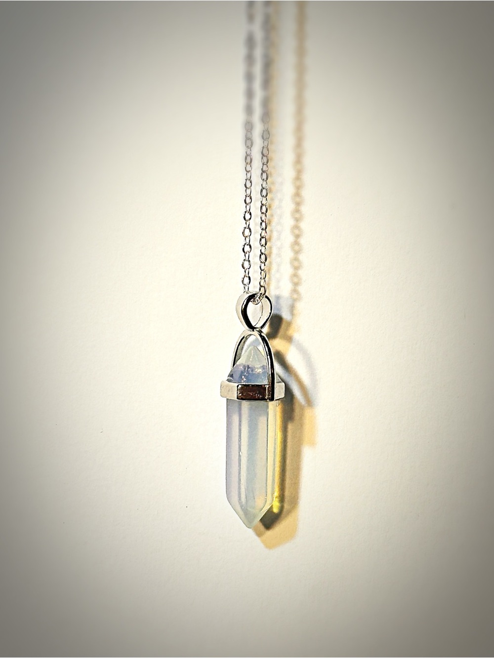 Opalite Crystal Pendant Necklace